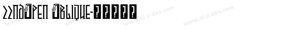 22ndOpen Oblique字体转换